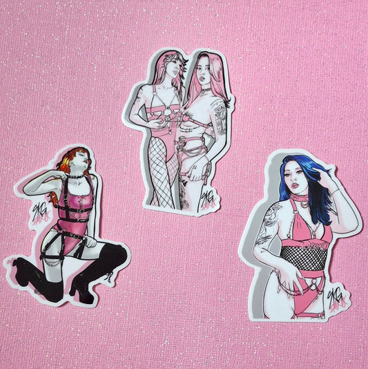 SKG babes stickers