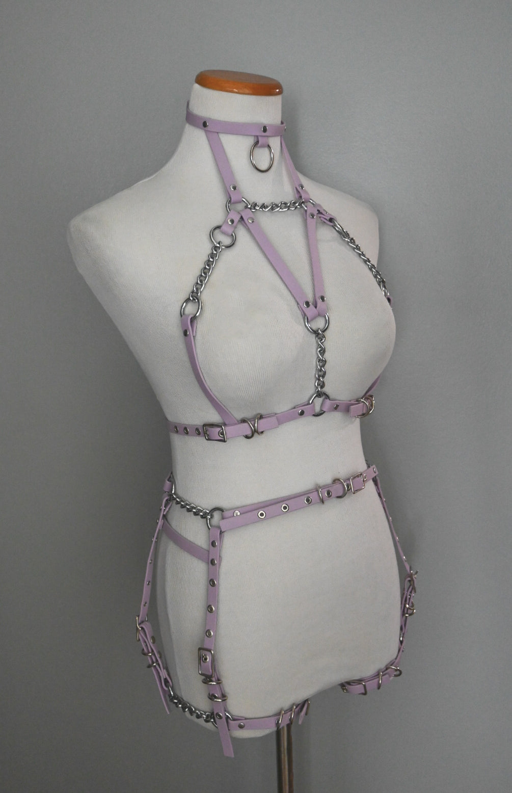 Leather thigh clearance harness